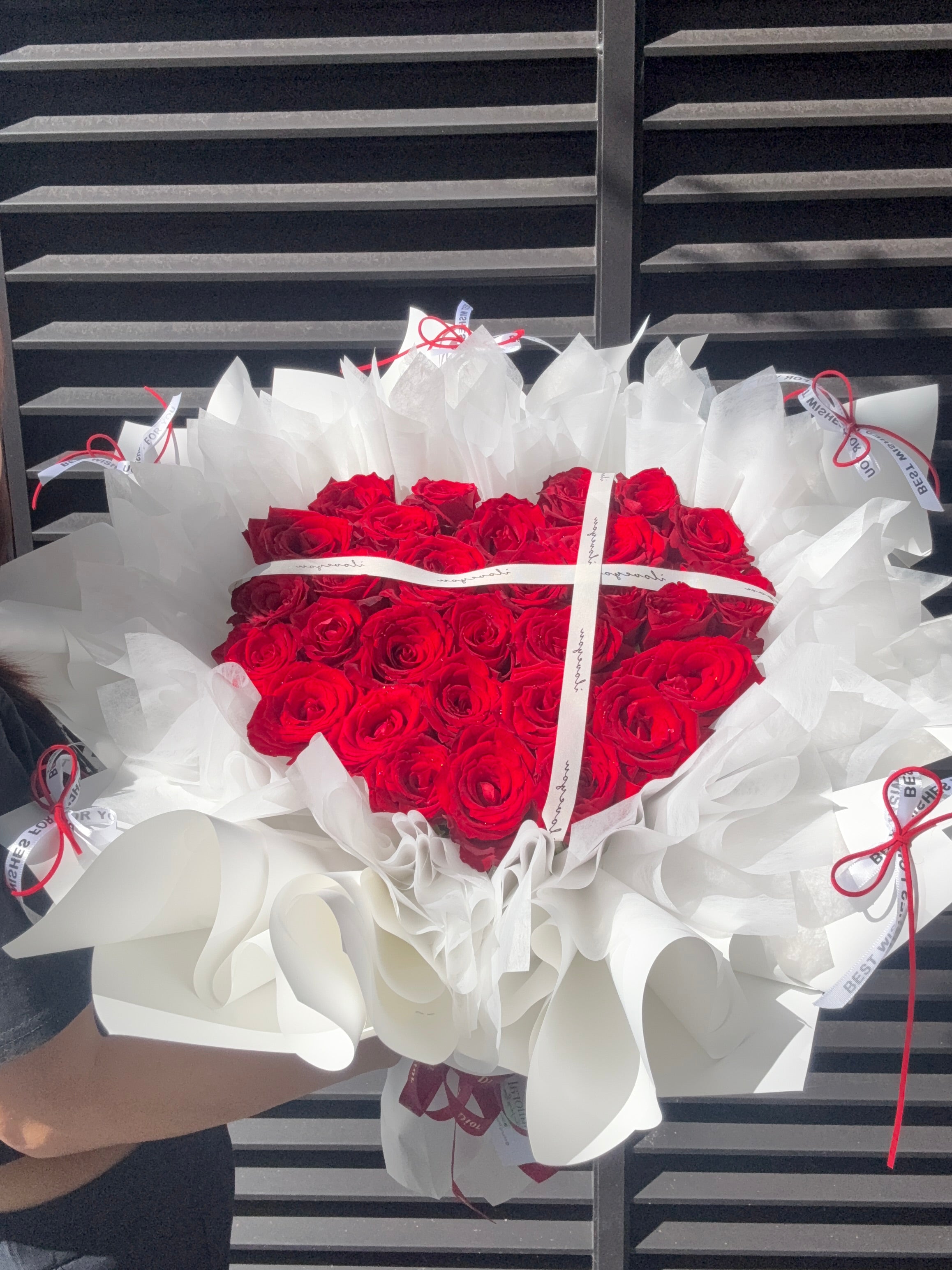 Heart of Red Rose Bouquet