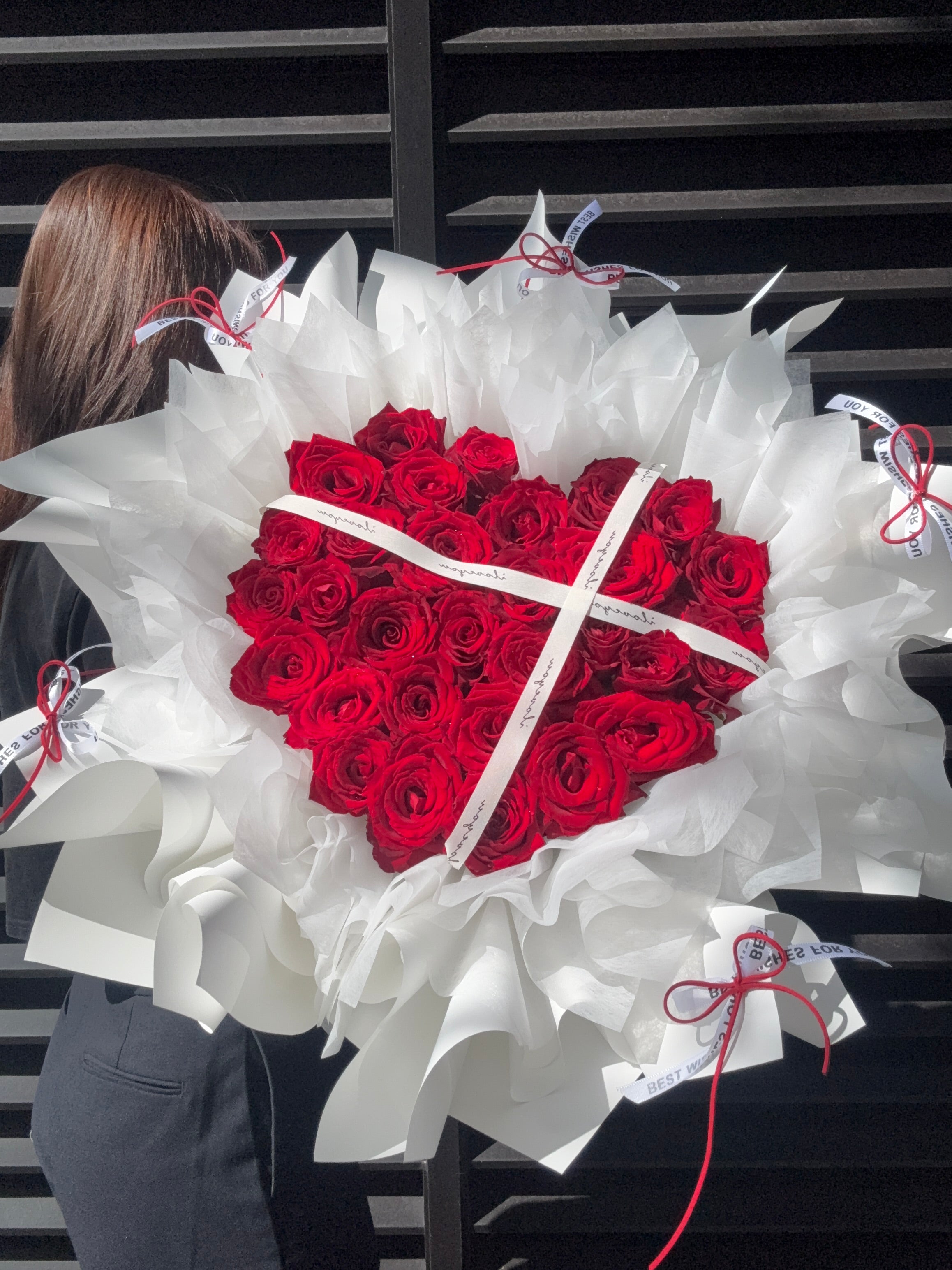 Heart of Red Rose Bouquet